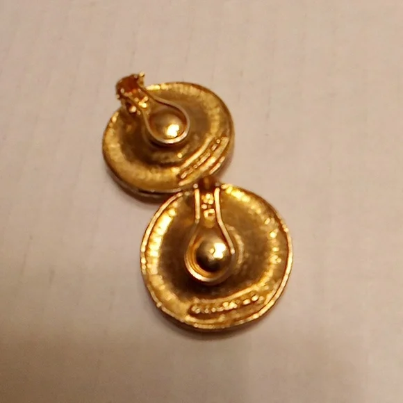 LANCERO EARRINGS VINTAGE RARE CLIPS ON - Picture 4 of 6